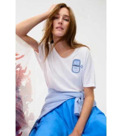 Camiseta sardina blanca Oui magazine