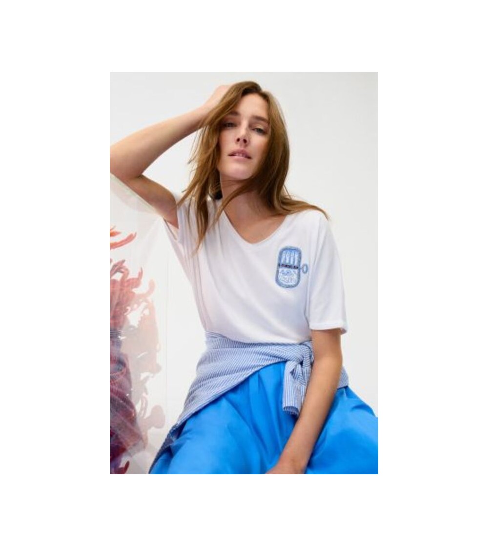 Camiseta sardina blanca Oui magazine
