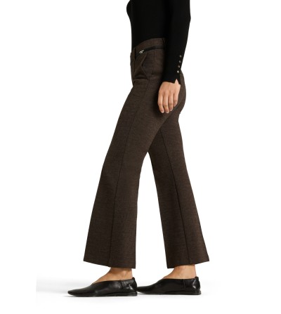 Pantalones CAMBIO Francoise cropped marrón portada