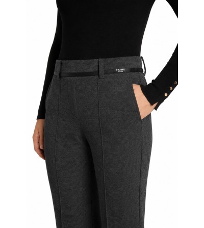 Pantalones CAMBIO Francoise cropped marrón portada