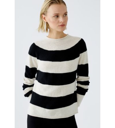 Jersey rayas crudo y negro Oui portada