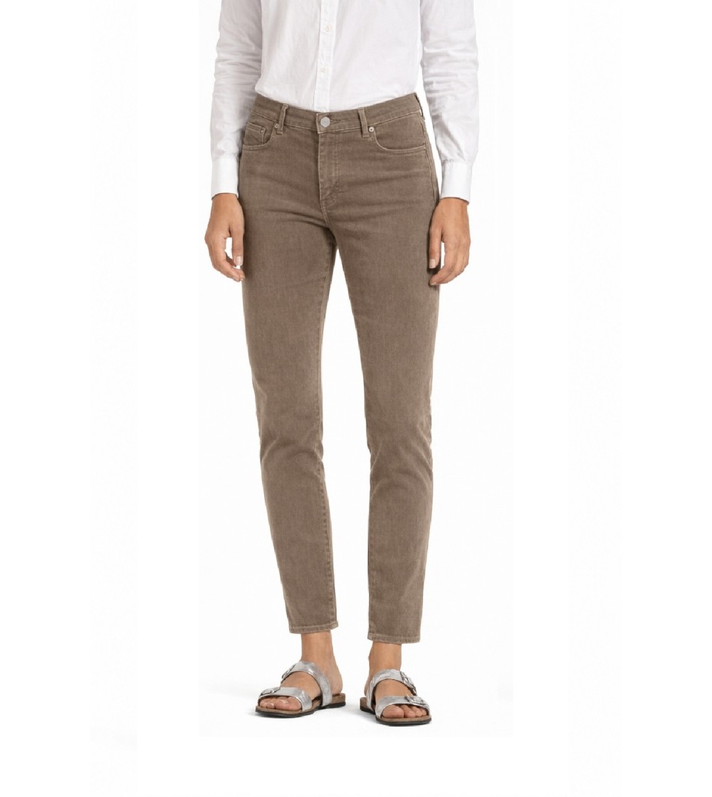 Pantalones Cambio Piper cropped velvetón visón portada