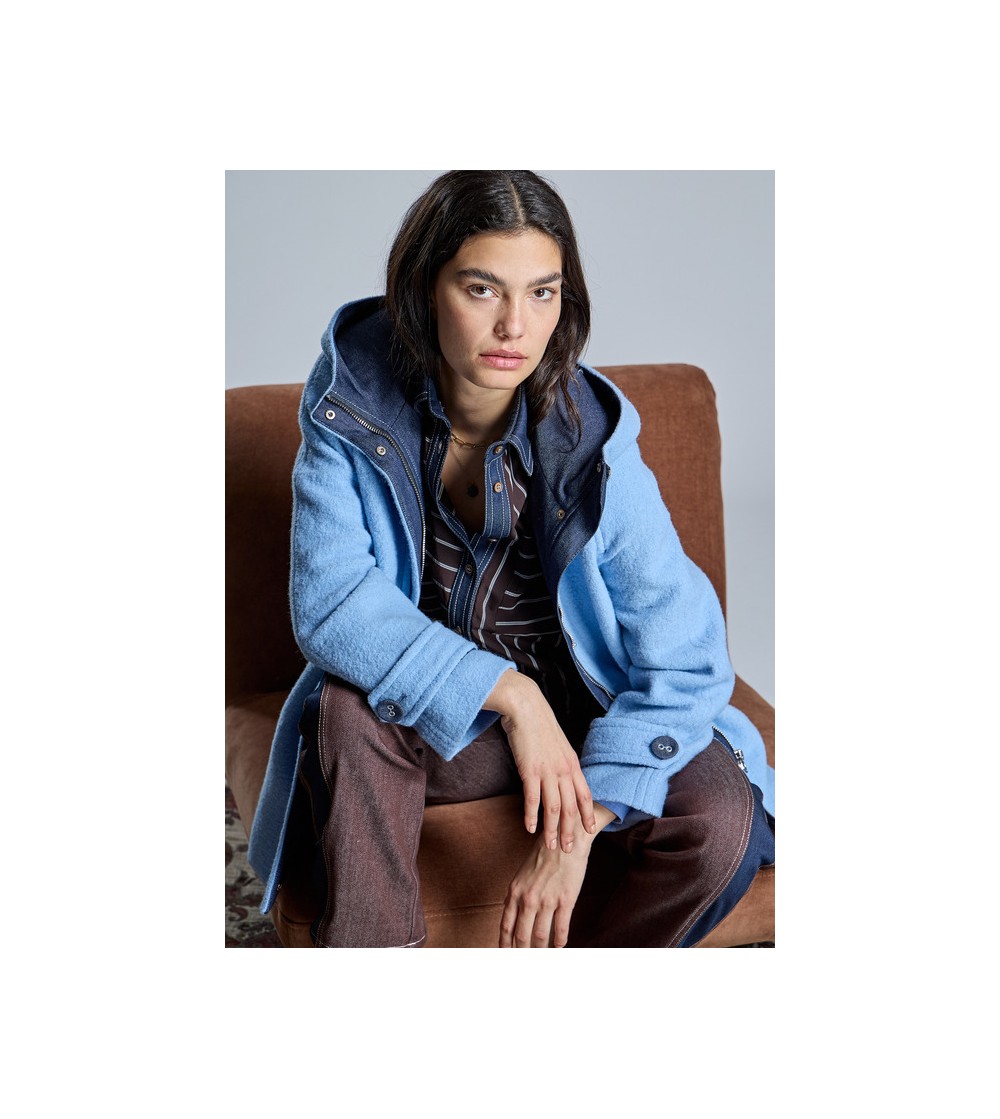 Chaquetón azul AC by Alba Conde portada