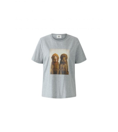 Camiseta perros gris Oui portada
