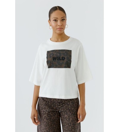 Camiseta Wild blanca Oui portada