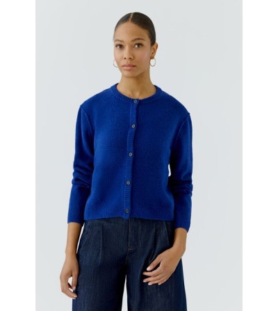 Chaqueta punto azulón Oui portada