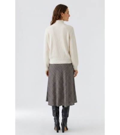 Falda larga gales beige Oui magazine