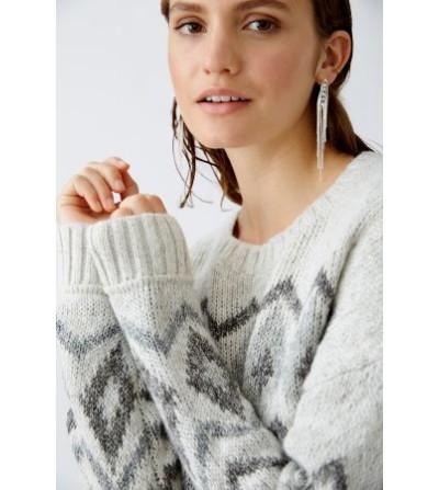 Jersey rombos gris Oui portada
