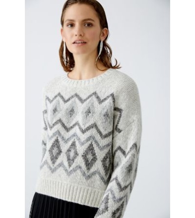 Jersey rombos gris Oui portada
