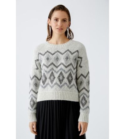 Jersey rombos gris Oui portada