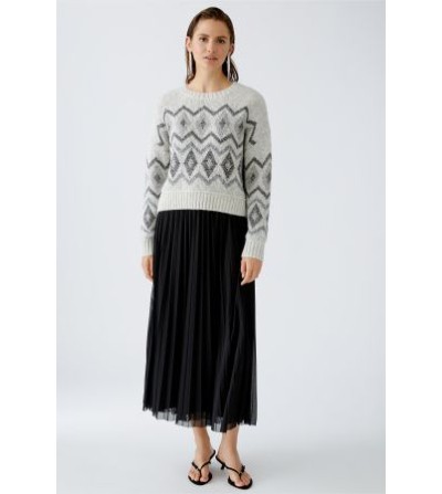 Jersey rombos gris Oui portada