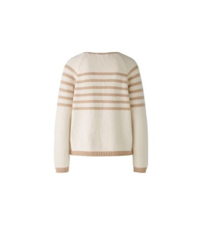 Jersey rayas beige Oui portada
