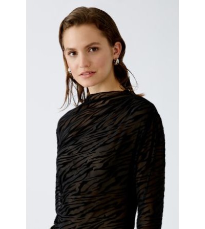 Camiseta cebra negra Oui portada