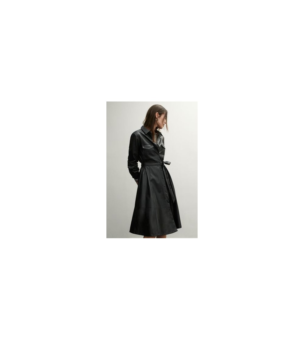 Vestido camisero negro Oui portada